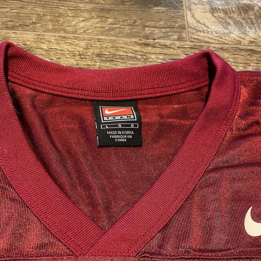 Vtg Nike Team OU Jersey L NCAA Oklahoma Sooners Football National Championship - Picture 5 of 9